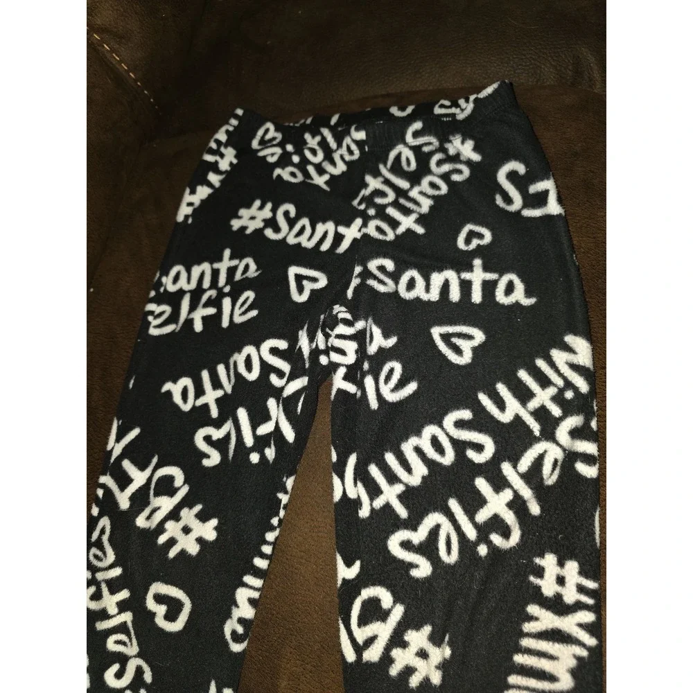 Justice‎ selfies with santa reindeer pug snowman pajamas size 6 7